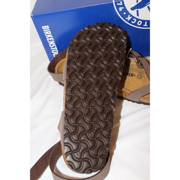 Birkenstock Yara Leather Ankle Strap Sandals Mocha NEW - Picture 7 of 7